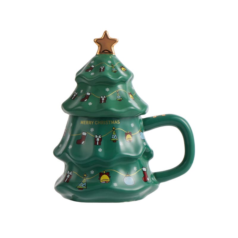 Christmas Theme Cup Tree Large Capacity Mug thumbnail 3