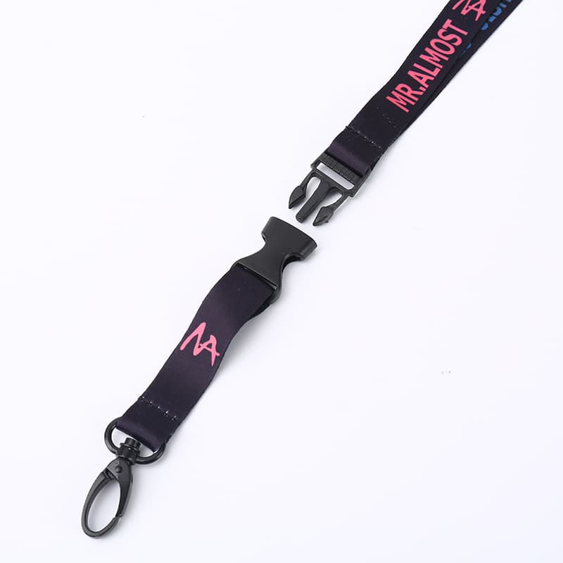Dye Sublimated Safety Breakaway Lanyard w/Black Metal Hook thumbnail 5