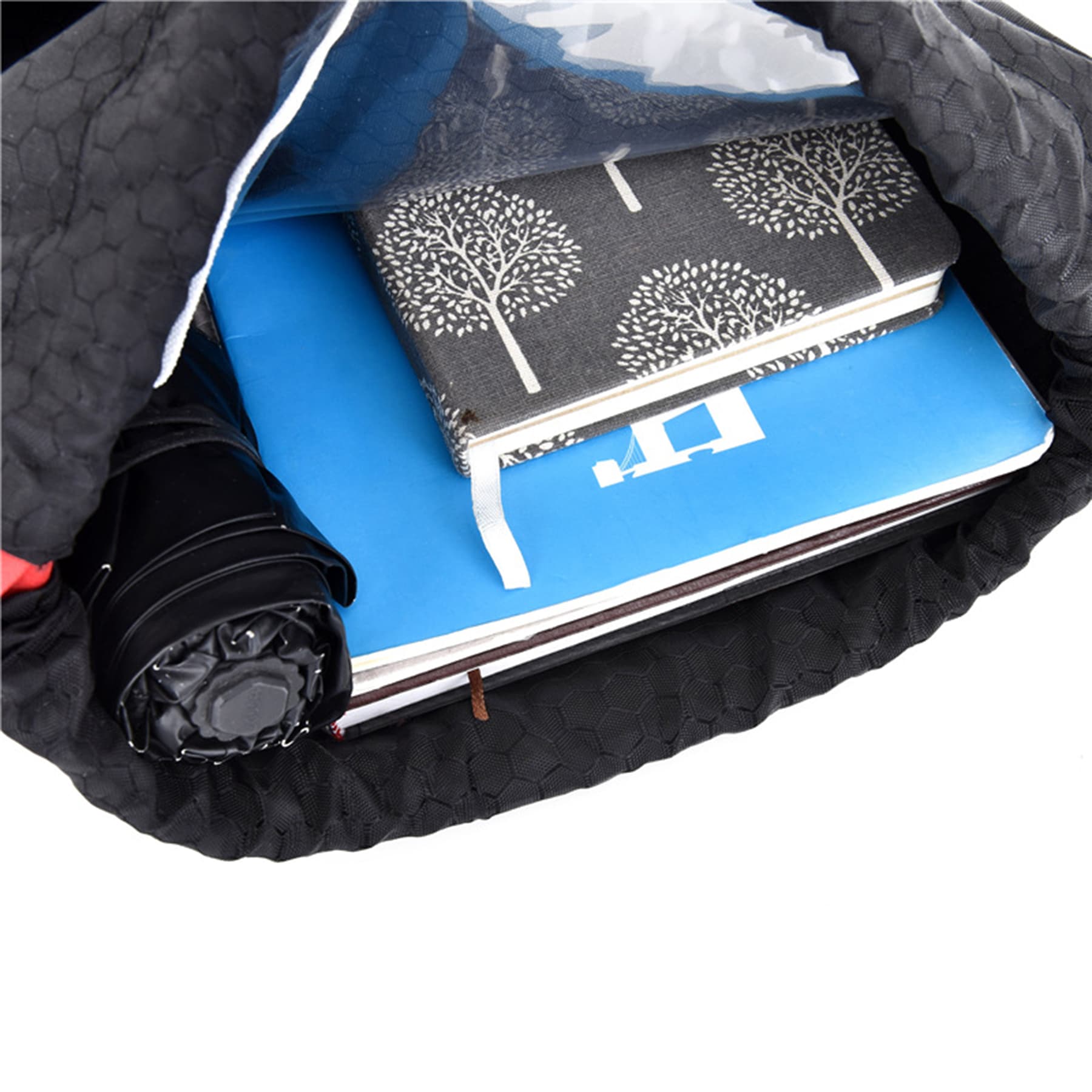 Oxford Sports Drawstring Bag with Shoes Compartment thumbnail 3