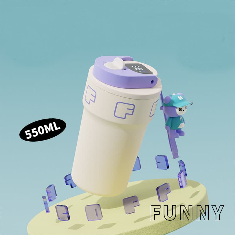 18.6 oz stylish stainless steel vacuum coffee cup thumbnail 9