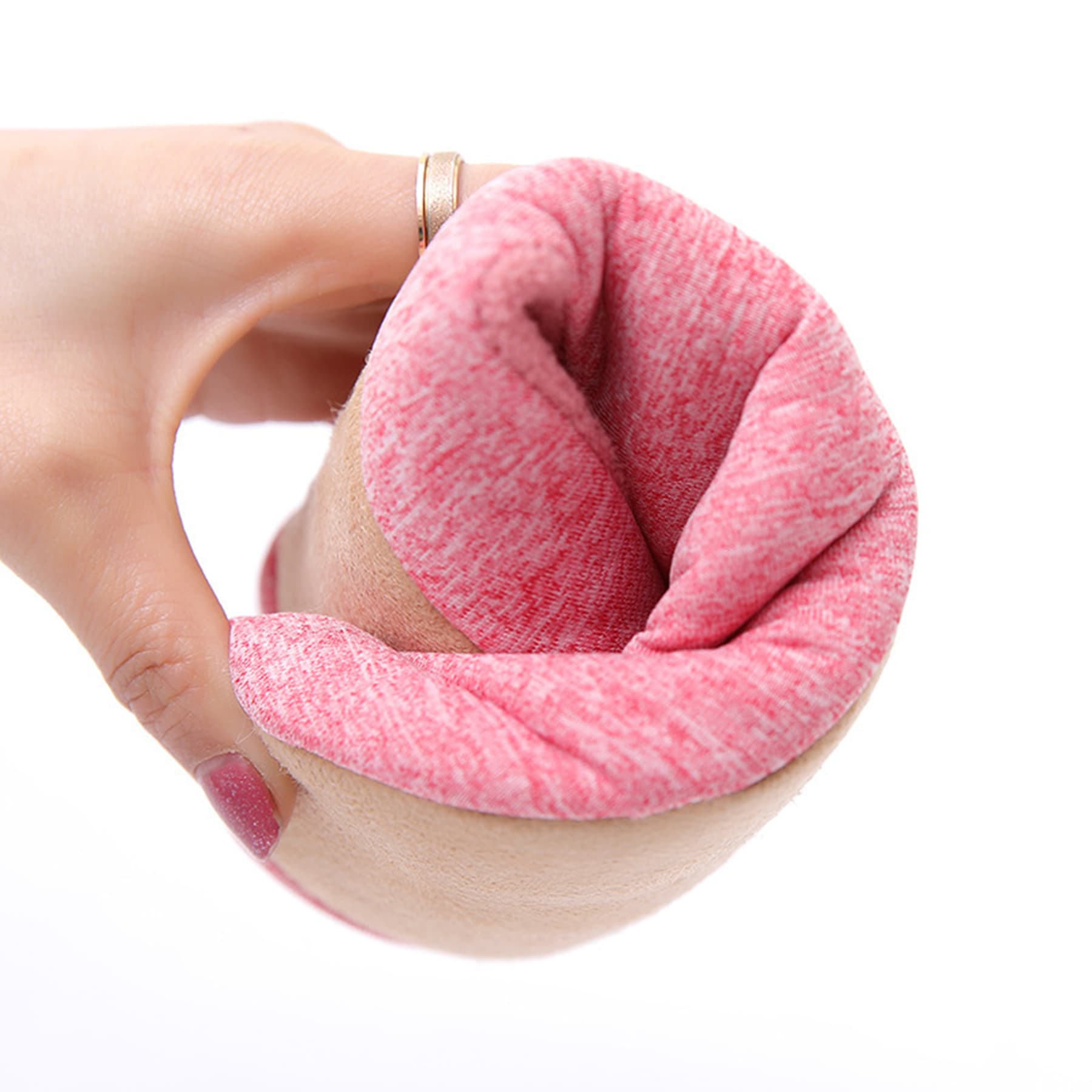 Cotton slippers with memory foam and soft sole