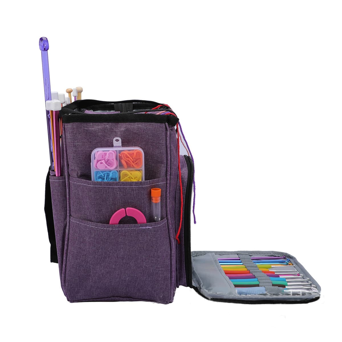 Multifunctional Portable Knitting tote bag thumbnail 4