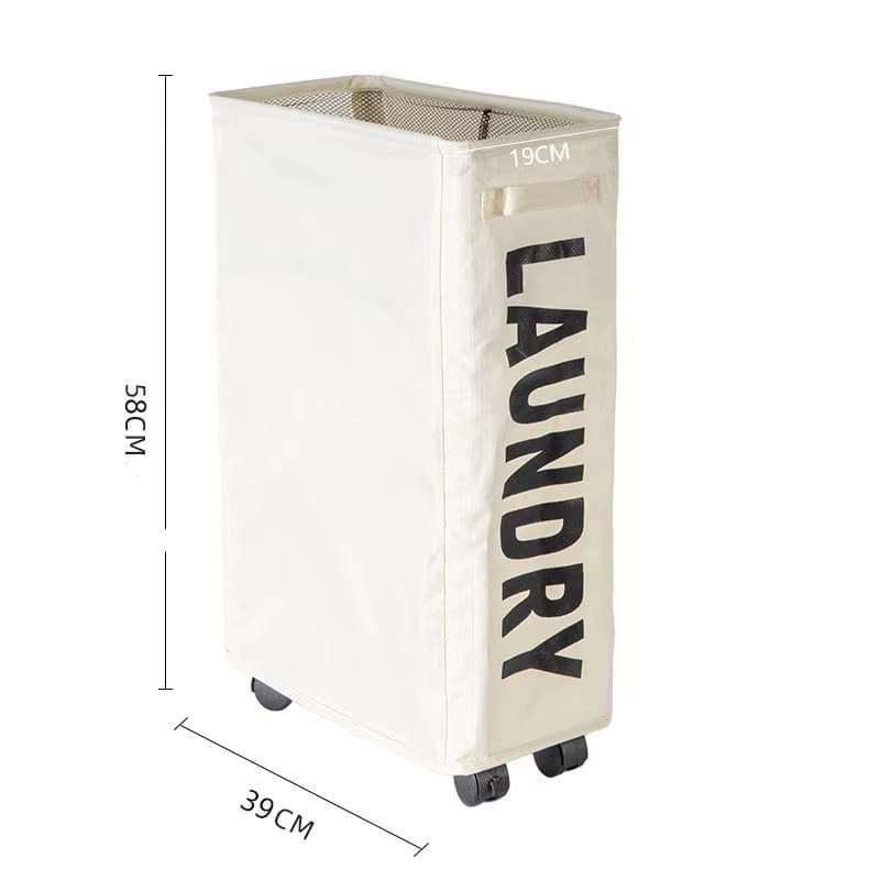 Large Wheels Laundry Basket Bag thumbnail 4