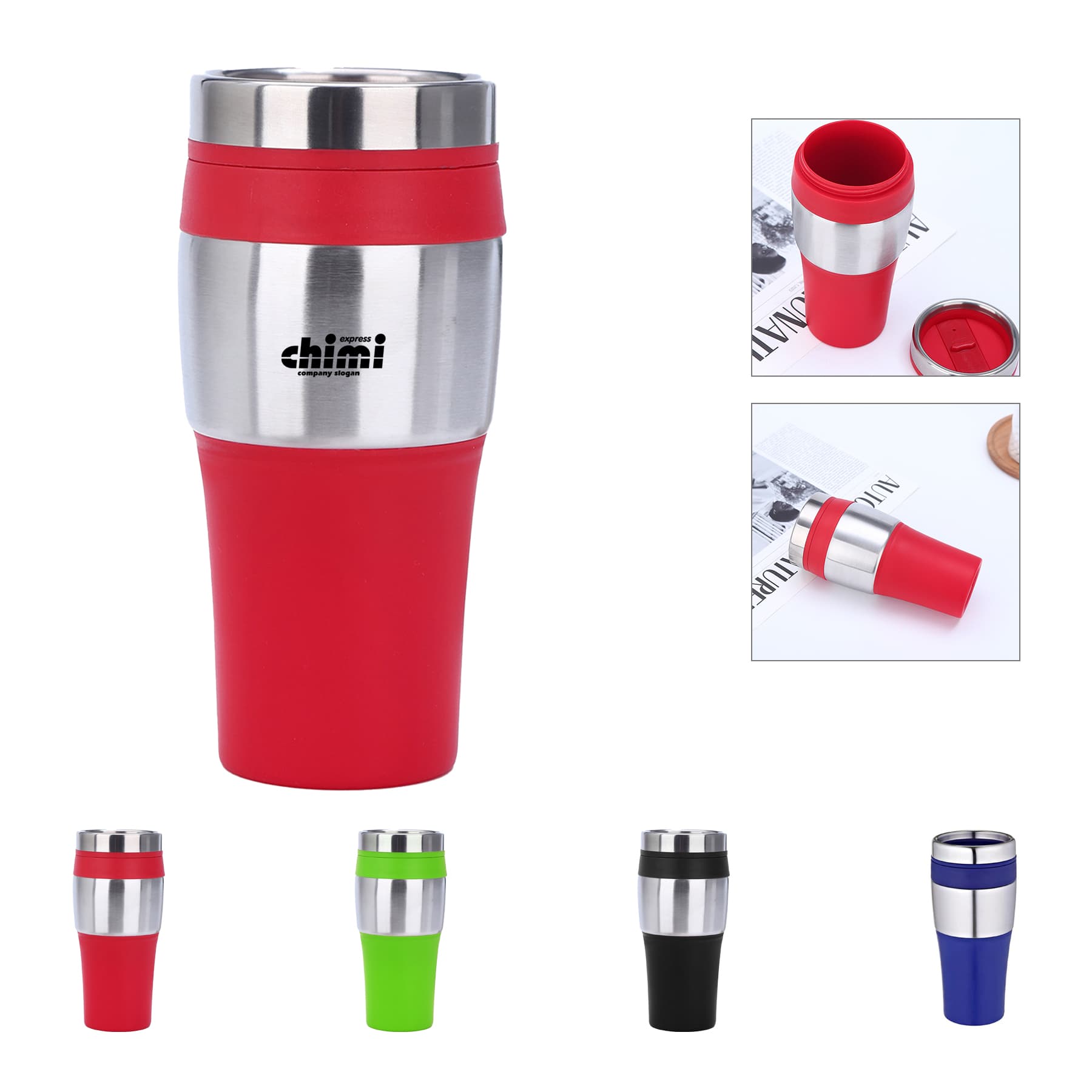 15 Oz. Stainless Steel Insulation Cup With Lid Travel Mug