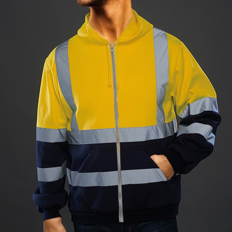 Men’S Reflective Hooded Sweatshirt thumbnail 4