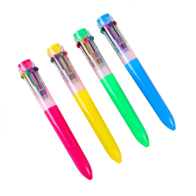 10-in-1 Multicolor Retractable Ballpoint Pen thumbnail 2
