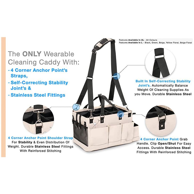 Large Hands-Free All-in-One Wearable Cleaning Caddy thumbnail 3