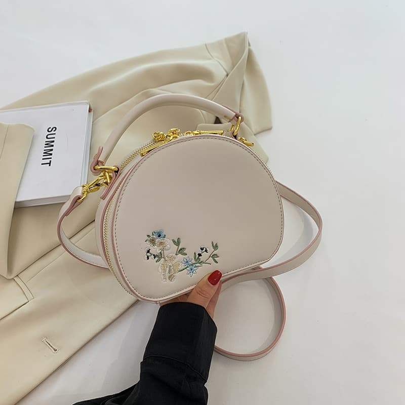 PU Embroidered Fashion Handbag Crossbody Bag thumbnail 6