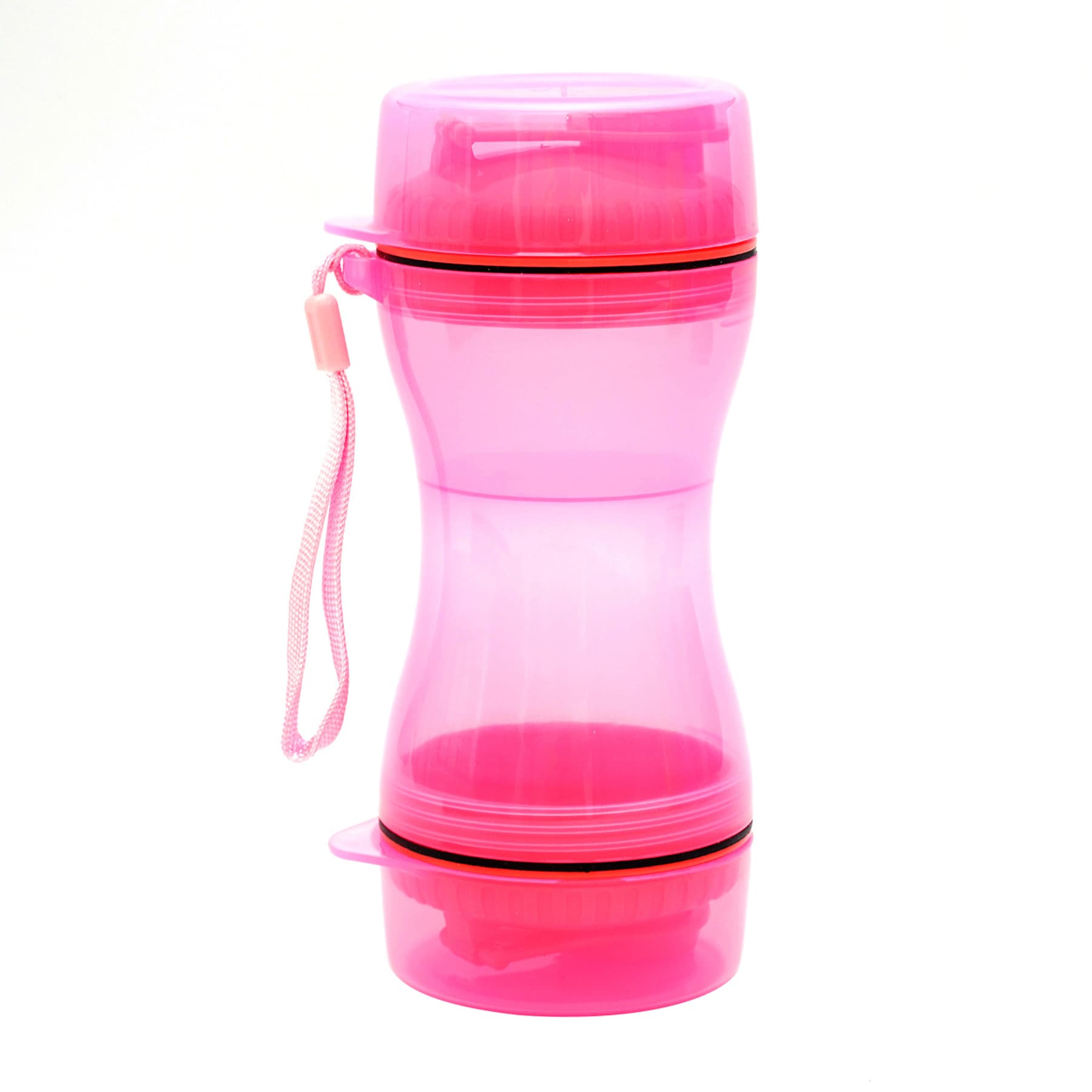 2-in-1 Pet Food Water Bottle With Bowl
