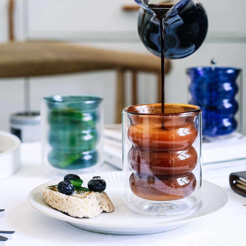 6.5 Oz Stained Glass Double Insulation Tea Coffee Cup thumbnail 6