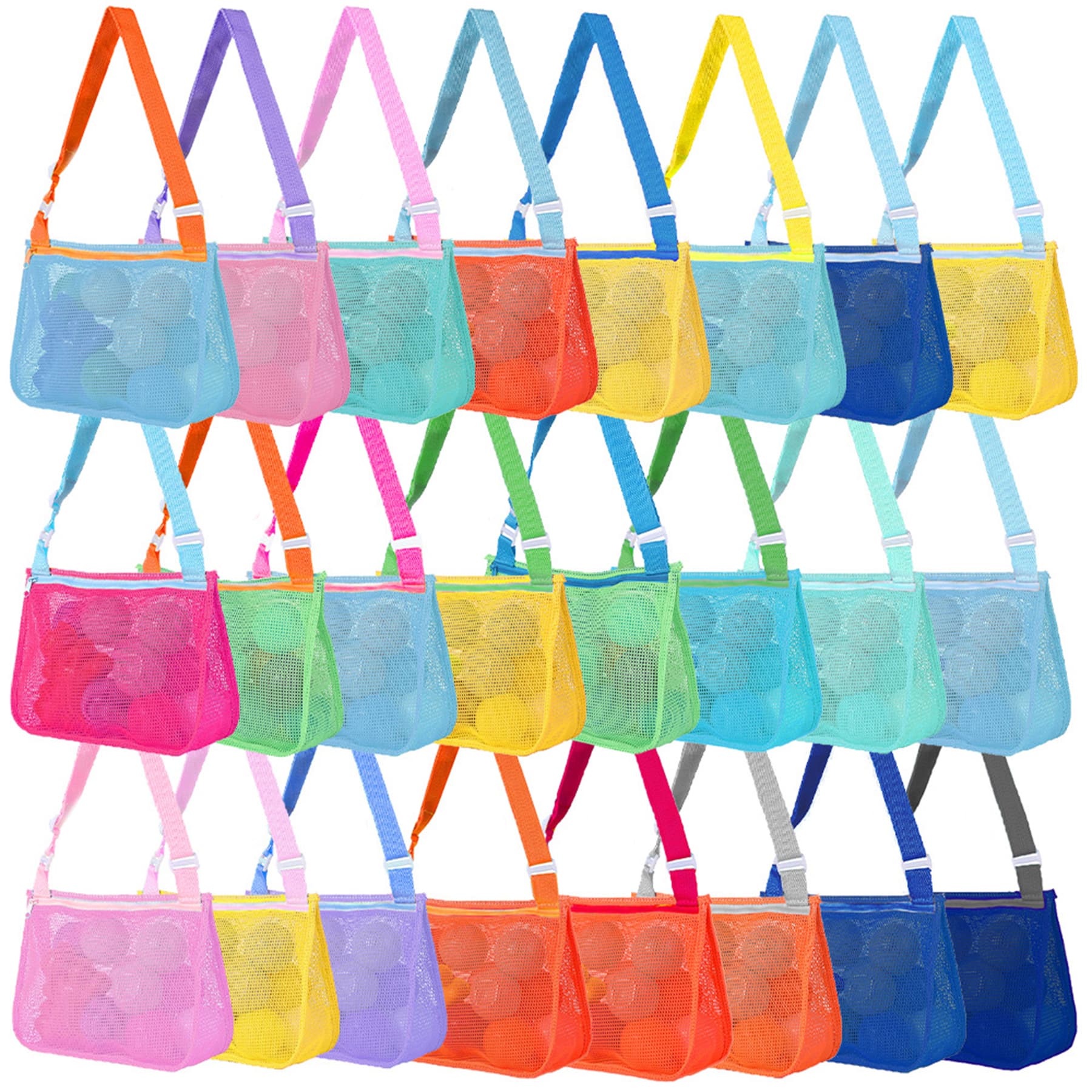 Colorful Mesh Beach Bags thumbnail 17