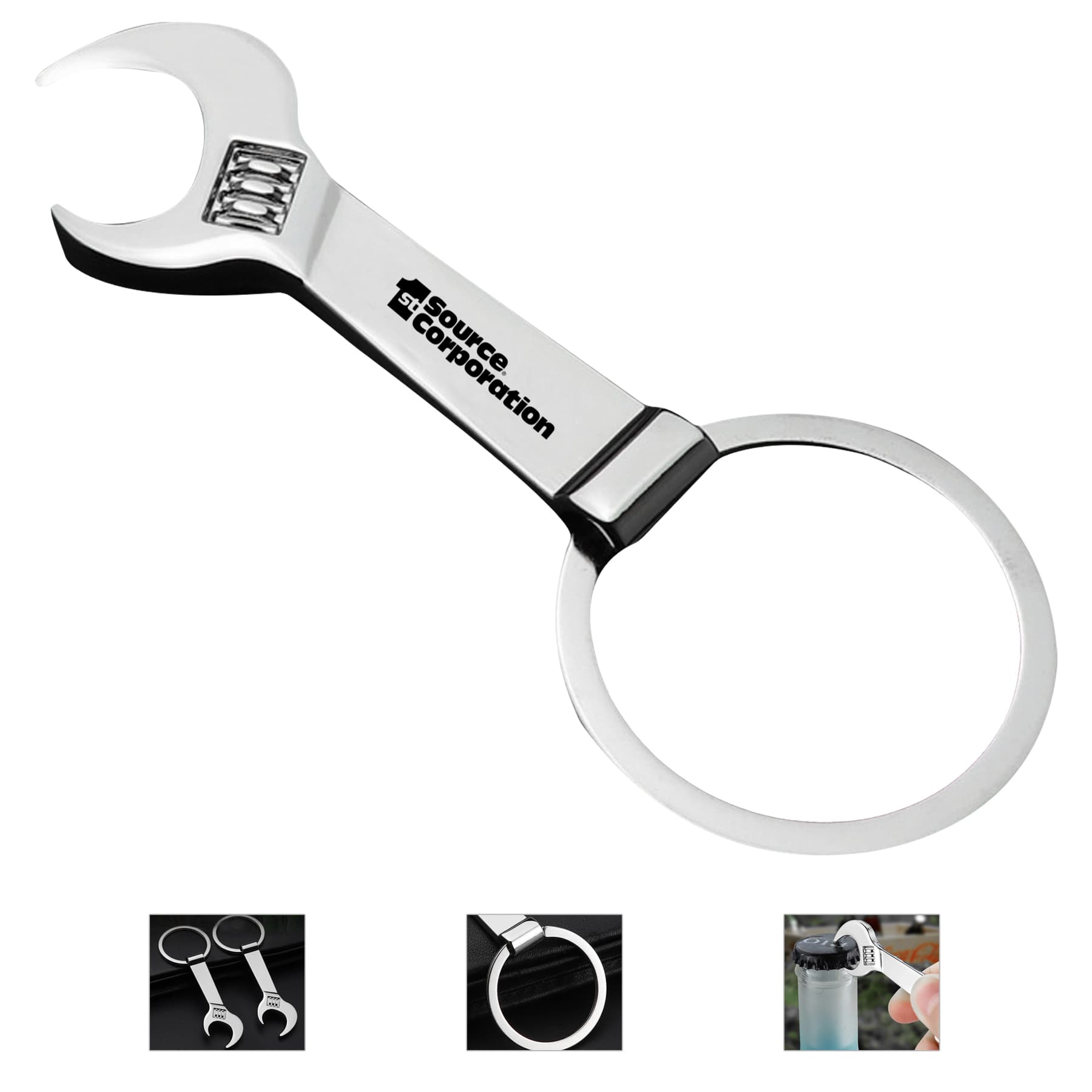 Creative Wrench Keychain Multifunctional Bottle Opener