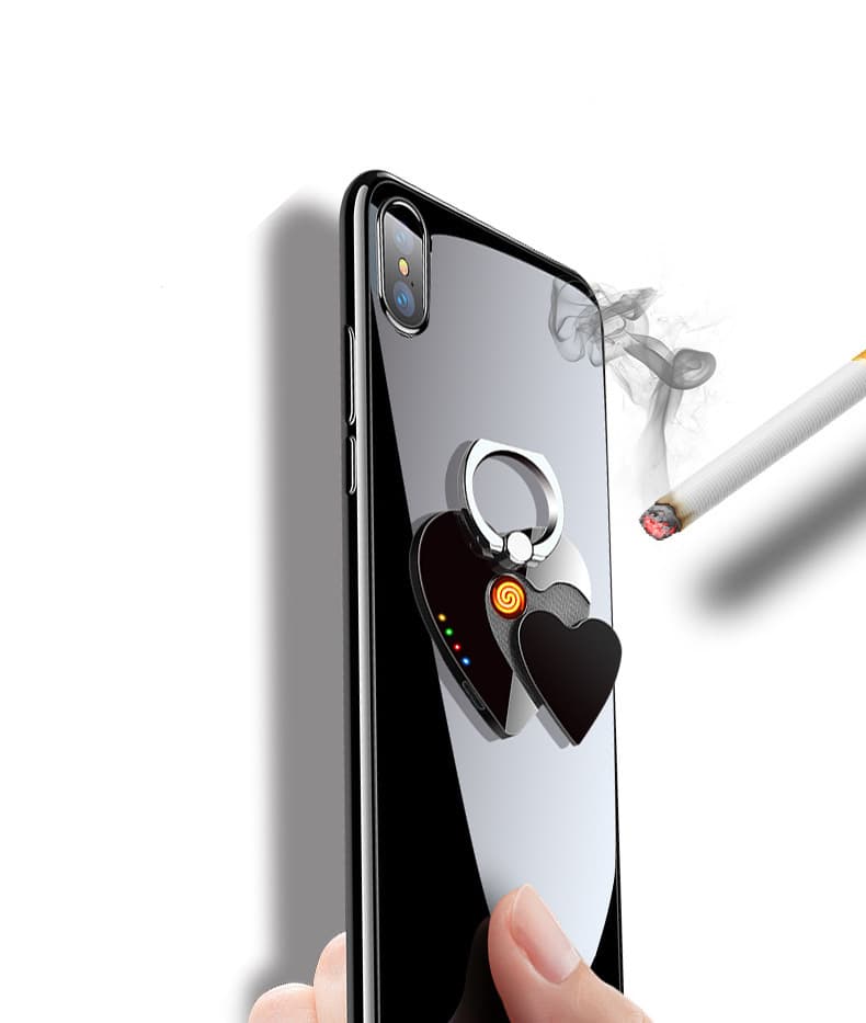 Mobile phone holder charging lighter