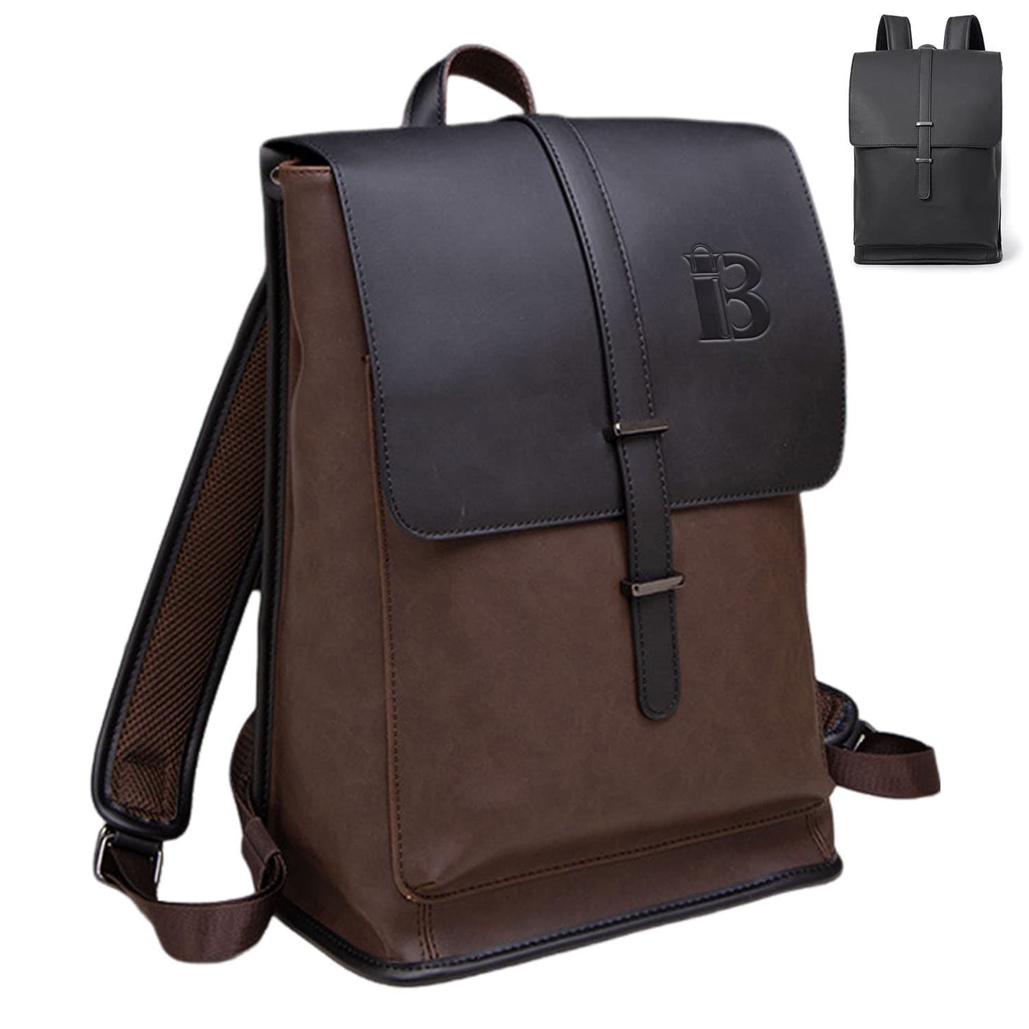 PU Leather Business Bag Backpack For Man thumbnail 4