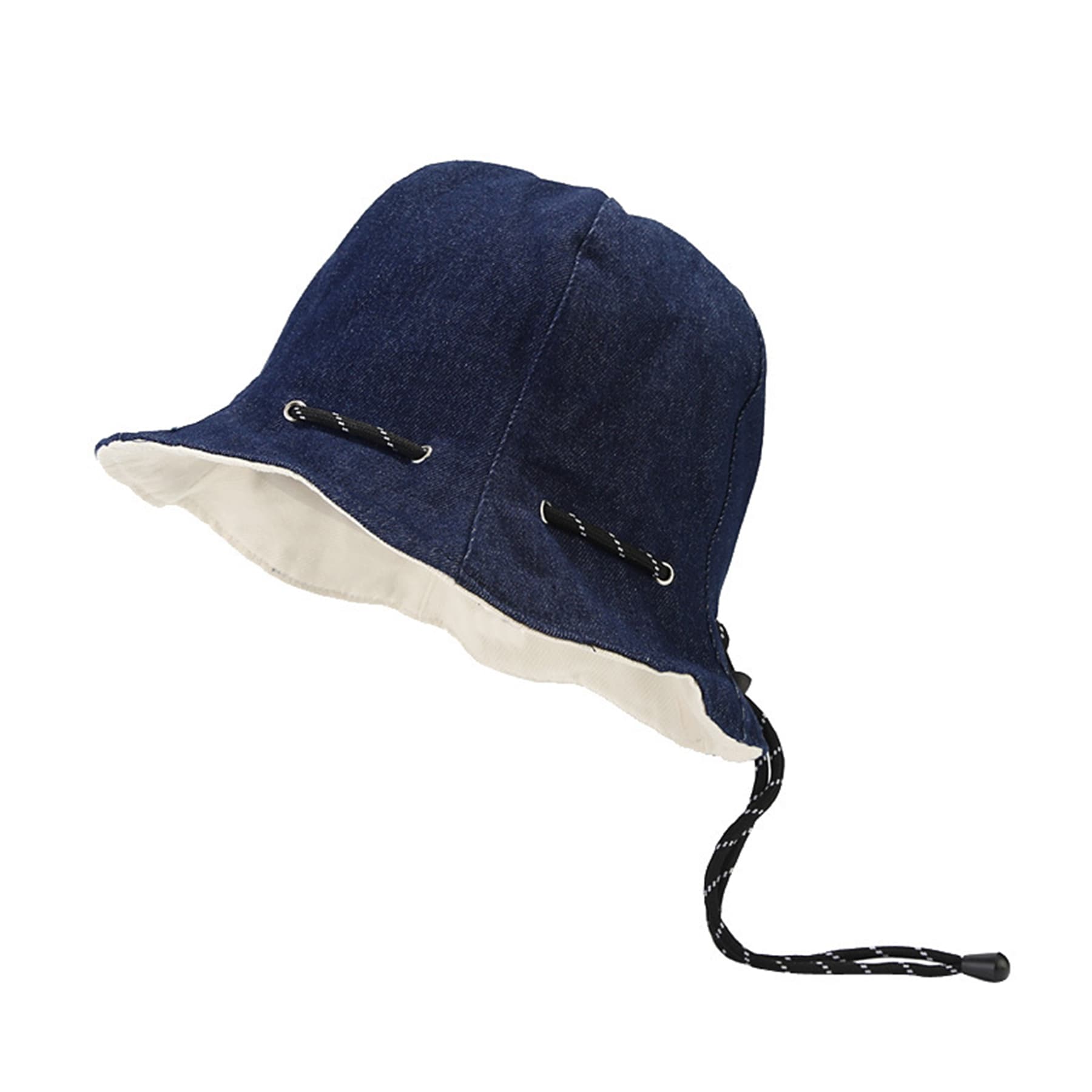 Foldable Jean Fabric Bucket Hat thumbnail 7