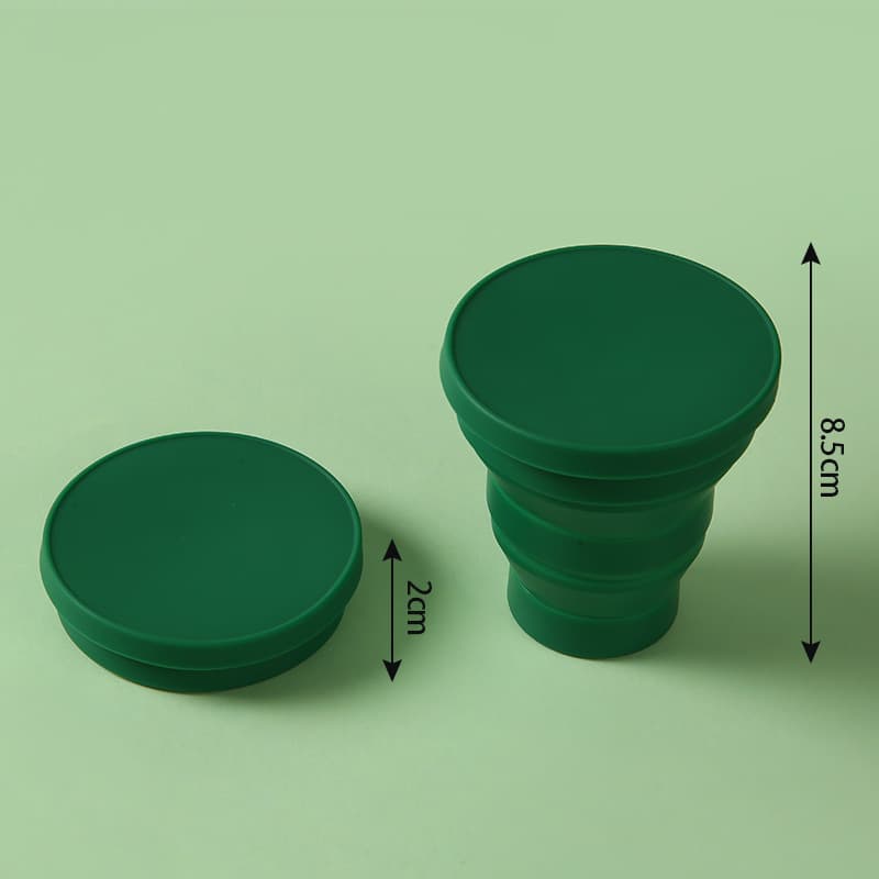 Portable Outdoor Camping Foldable Silicone Water Cup thumbnail 8