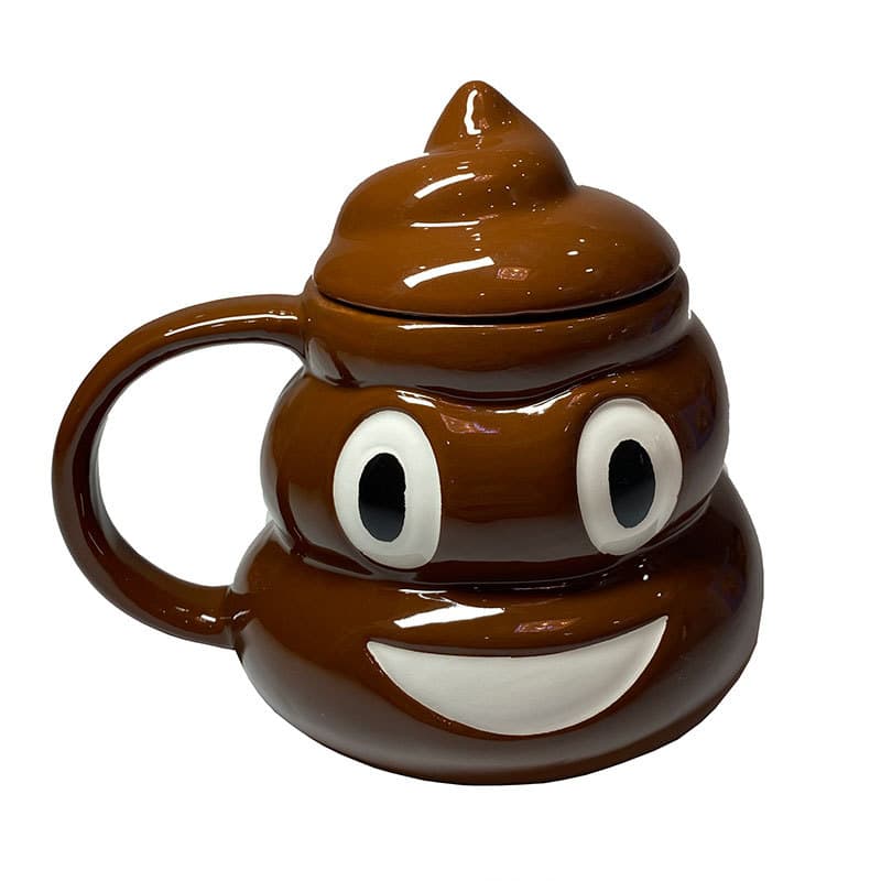 16 Oz Ceramic Funny Poop Shaped Mugs