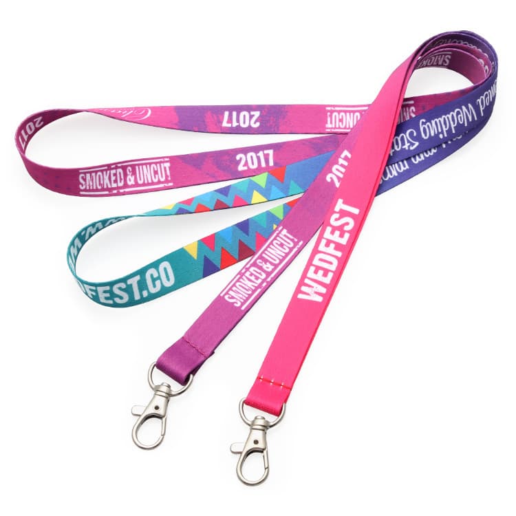 3/4" Dye Sublimated Double Ended Lanyard thumbnail 2