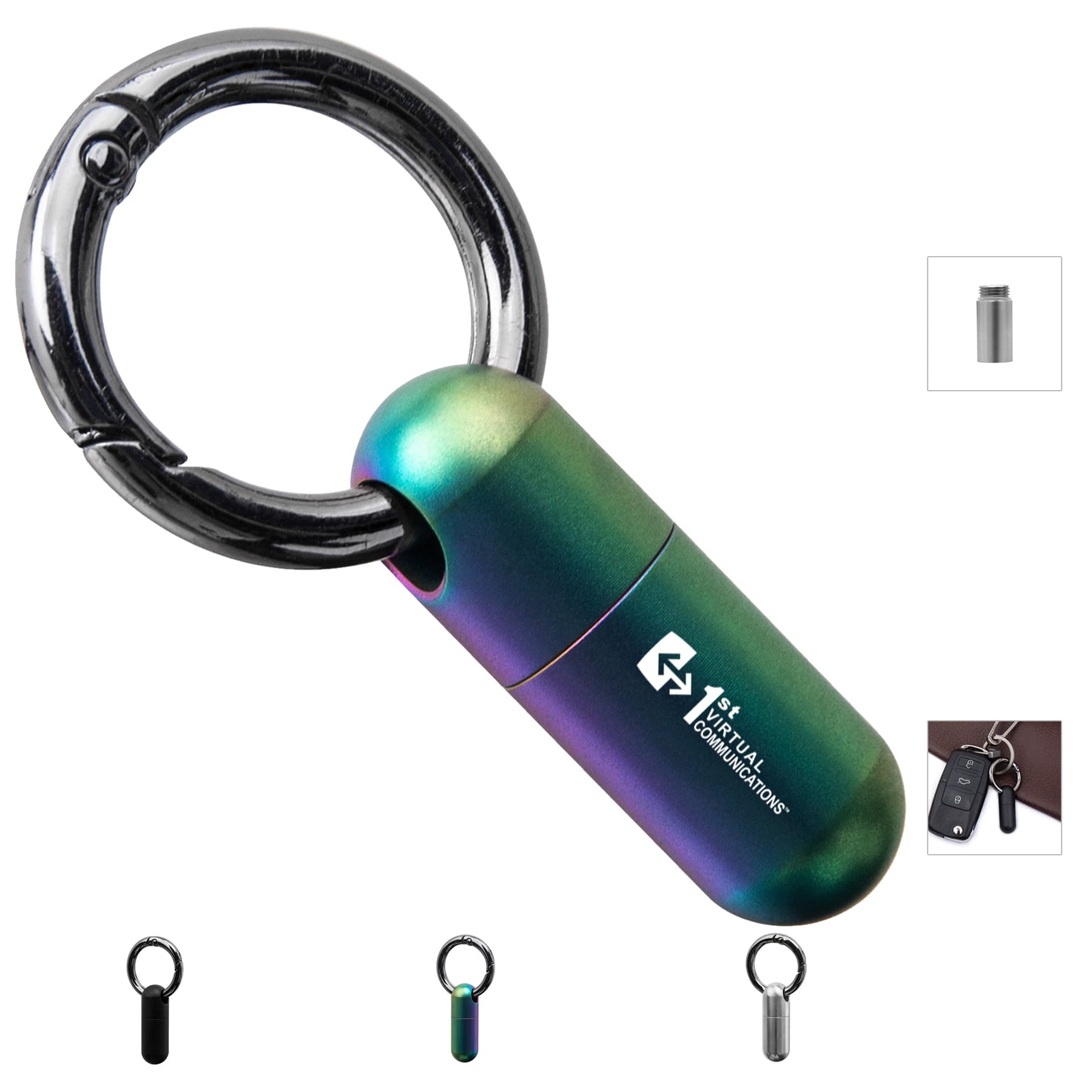 Micro Keychain Pill Holder