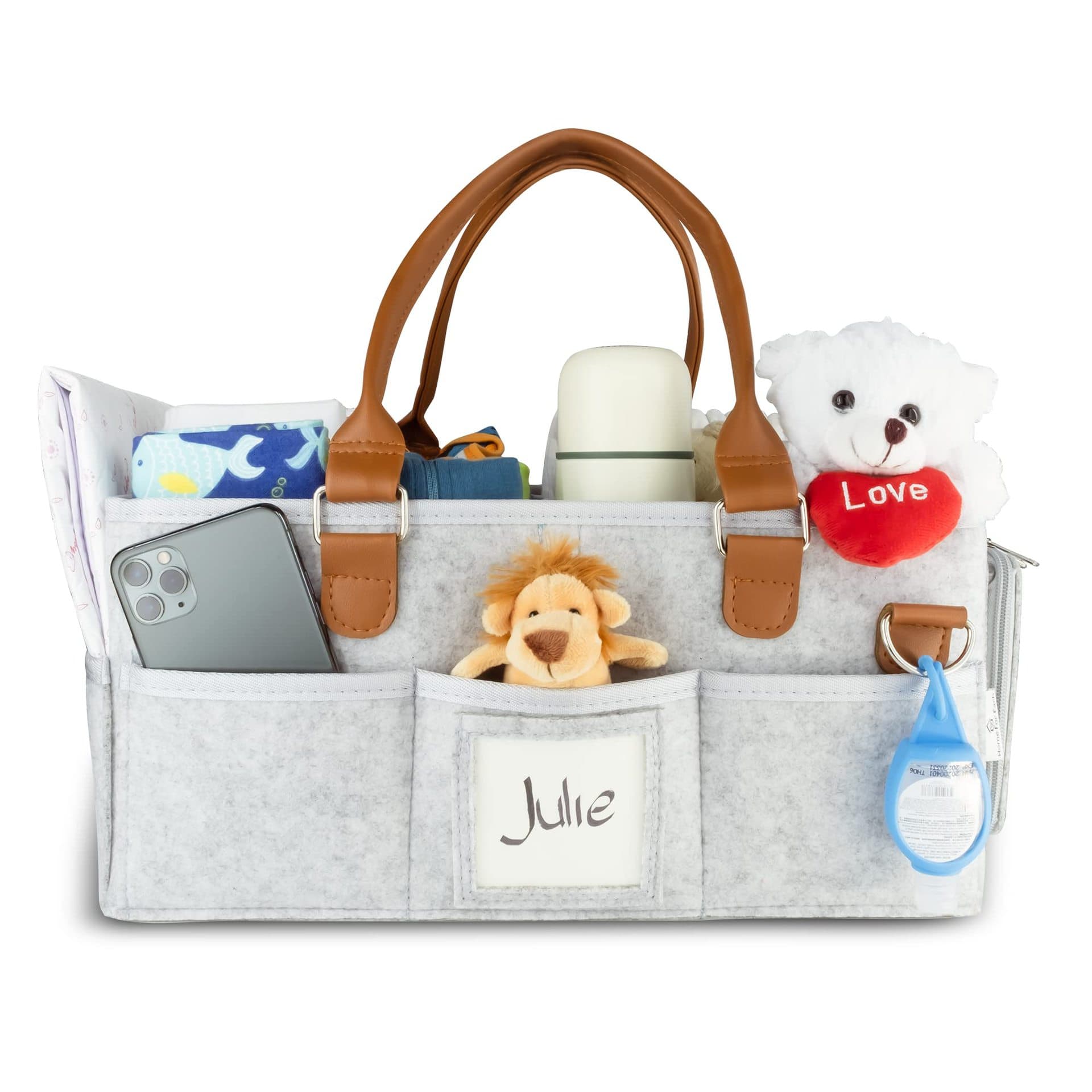 Multiple Compartments Waterproof Baby Diaper Caddy Organizer thumbnail 3
