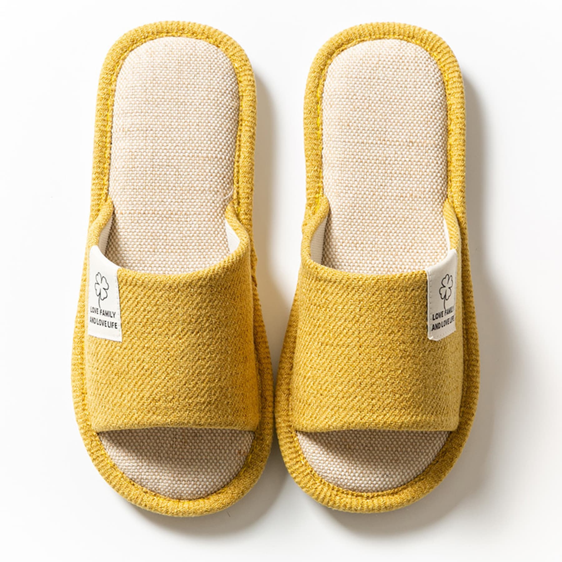 Four Season Linen Slippers With Thick Soles thumbnail 4