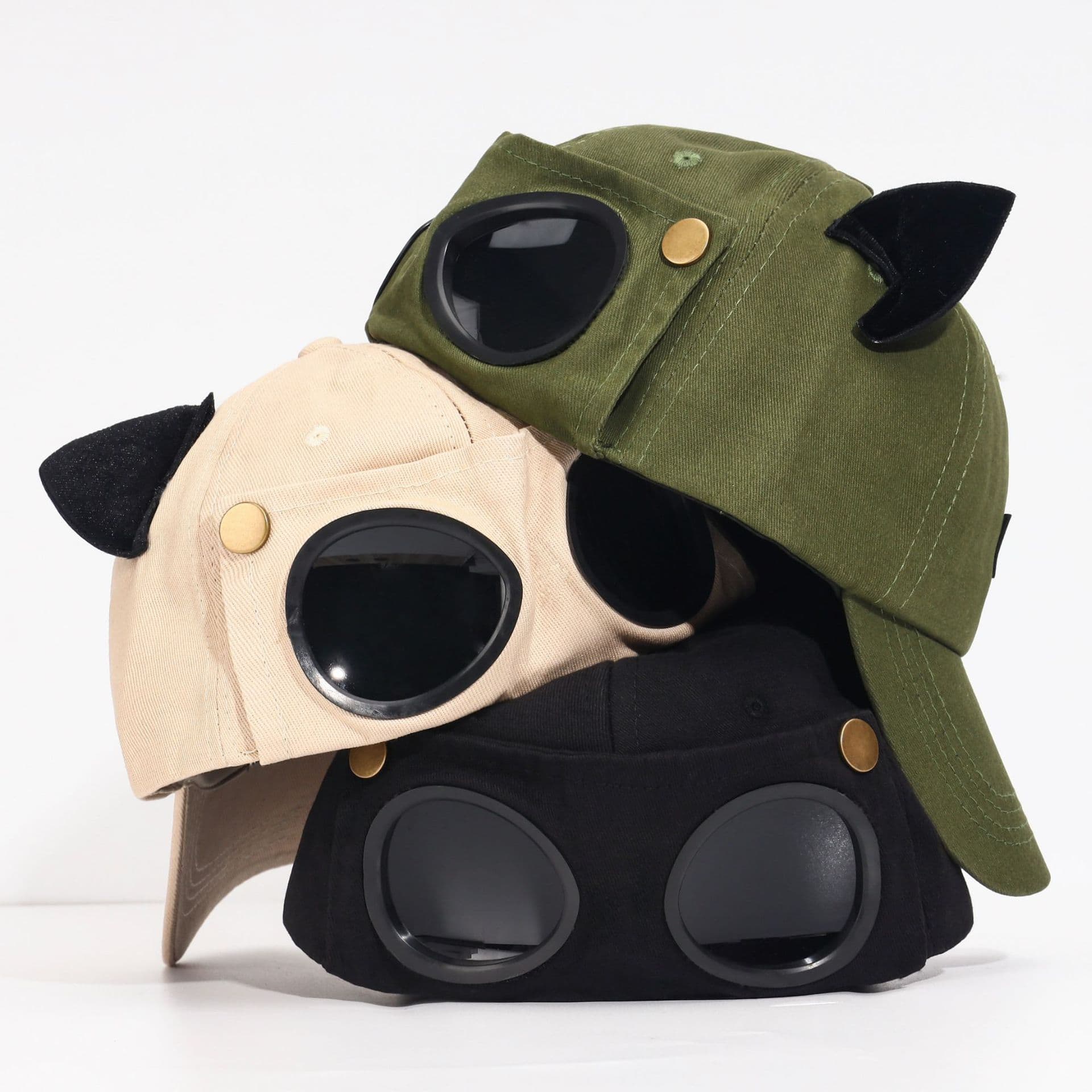 Cat Ear Cap with Sunglasses thumbnail 2