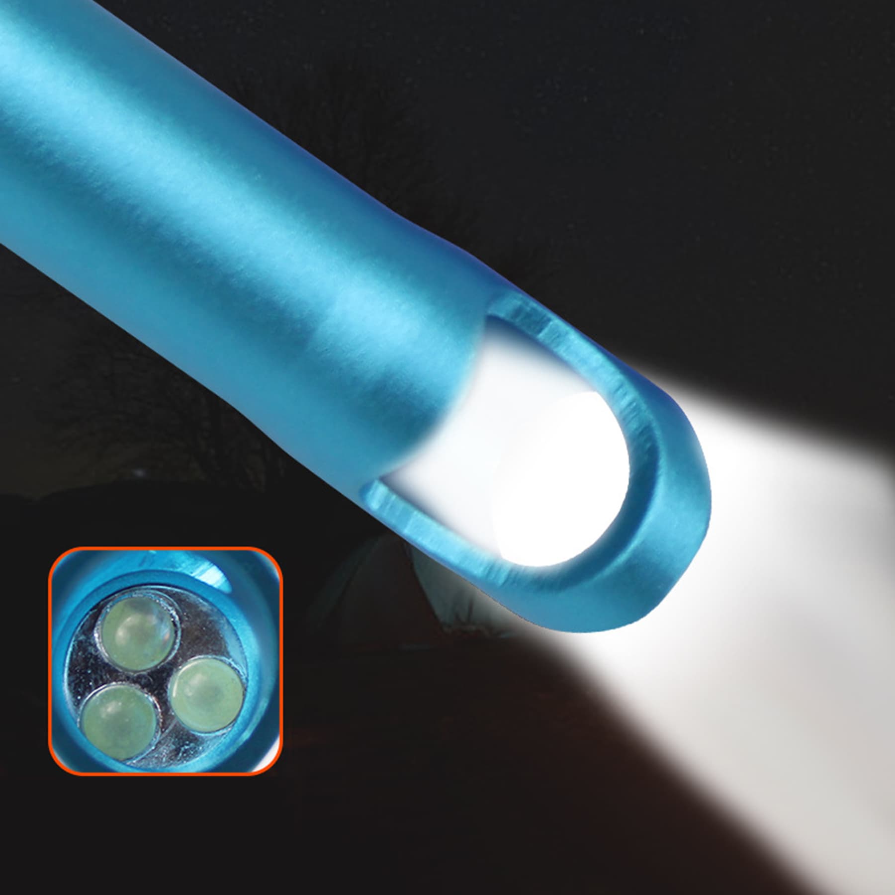 Customized Laser 3 LED Flashlight & Bottle Open Key Chain thumbnail 8