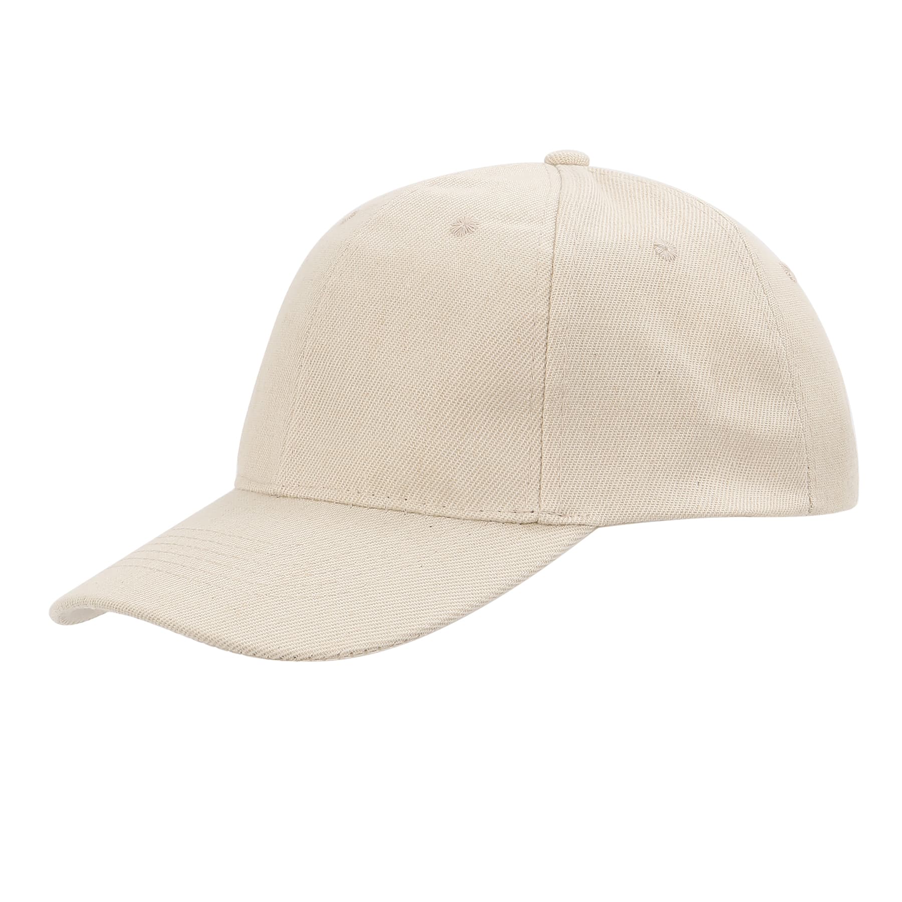6 Panels Cotton Twill Peaked Cap