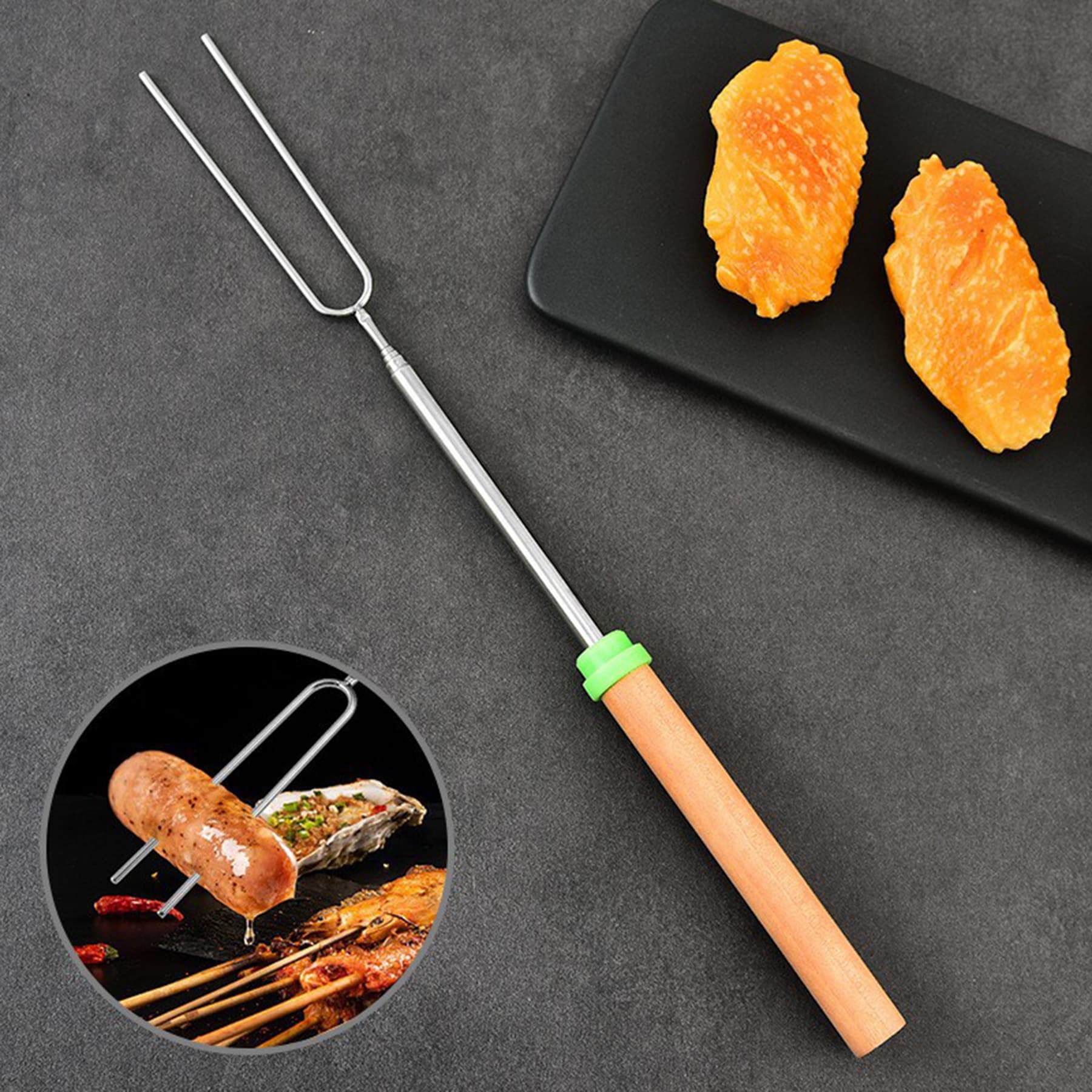 5 Pieces Extending  Sticks Kit Roaster Set With Storage Case thumbnail 6