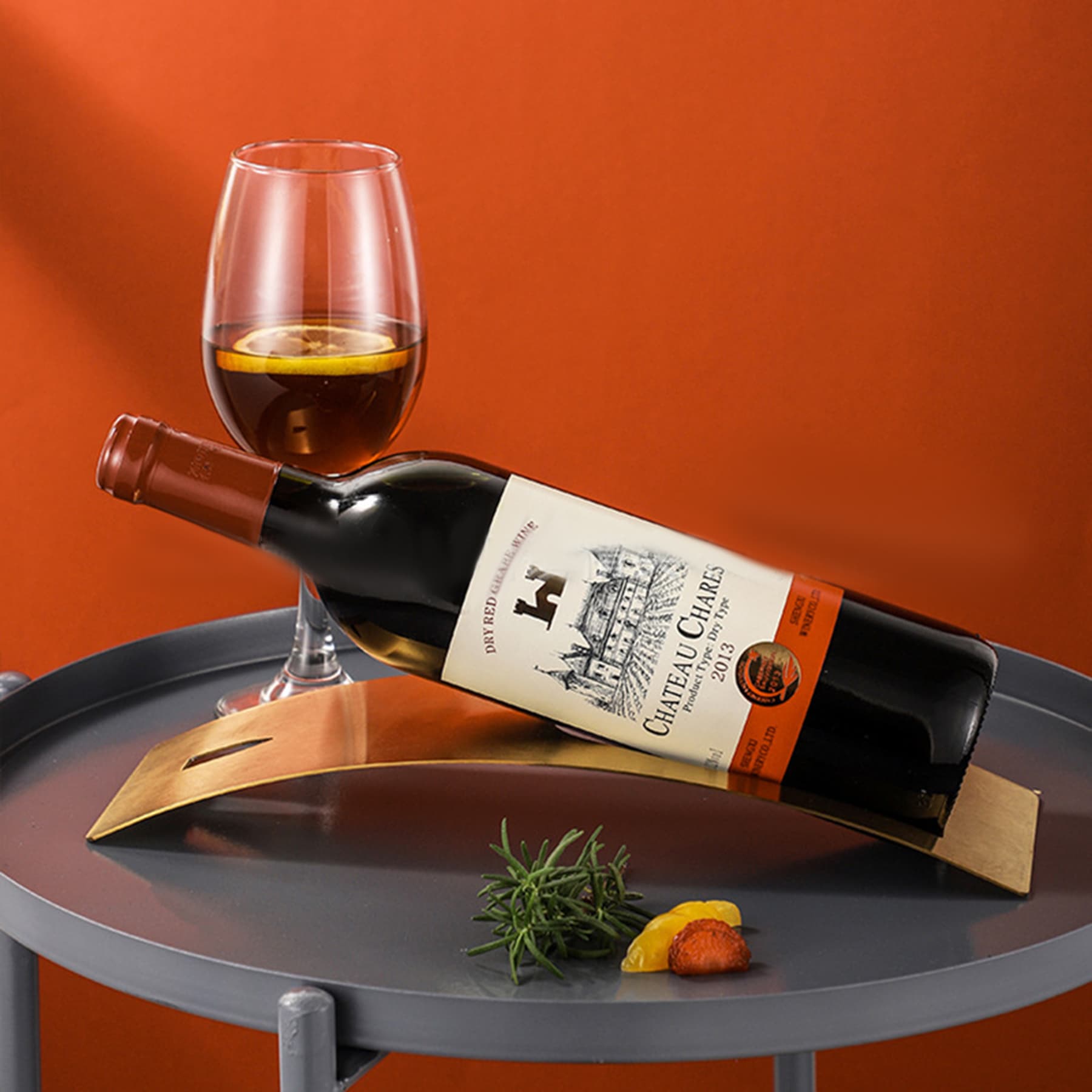 Stainless Steel Arched Wine Rack thumbnail 6