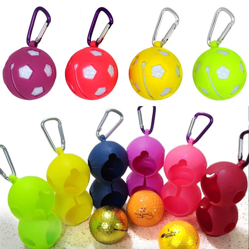 Silicone Golf Ball Holder With Carabiner thumbnail 5