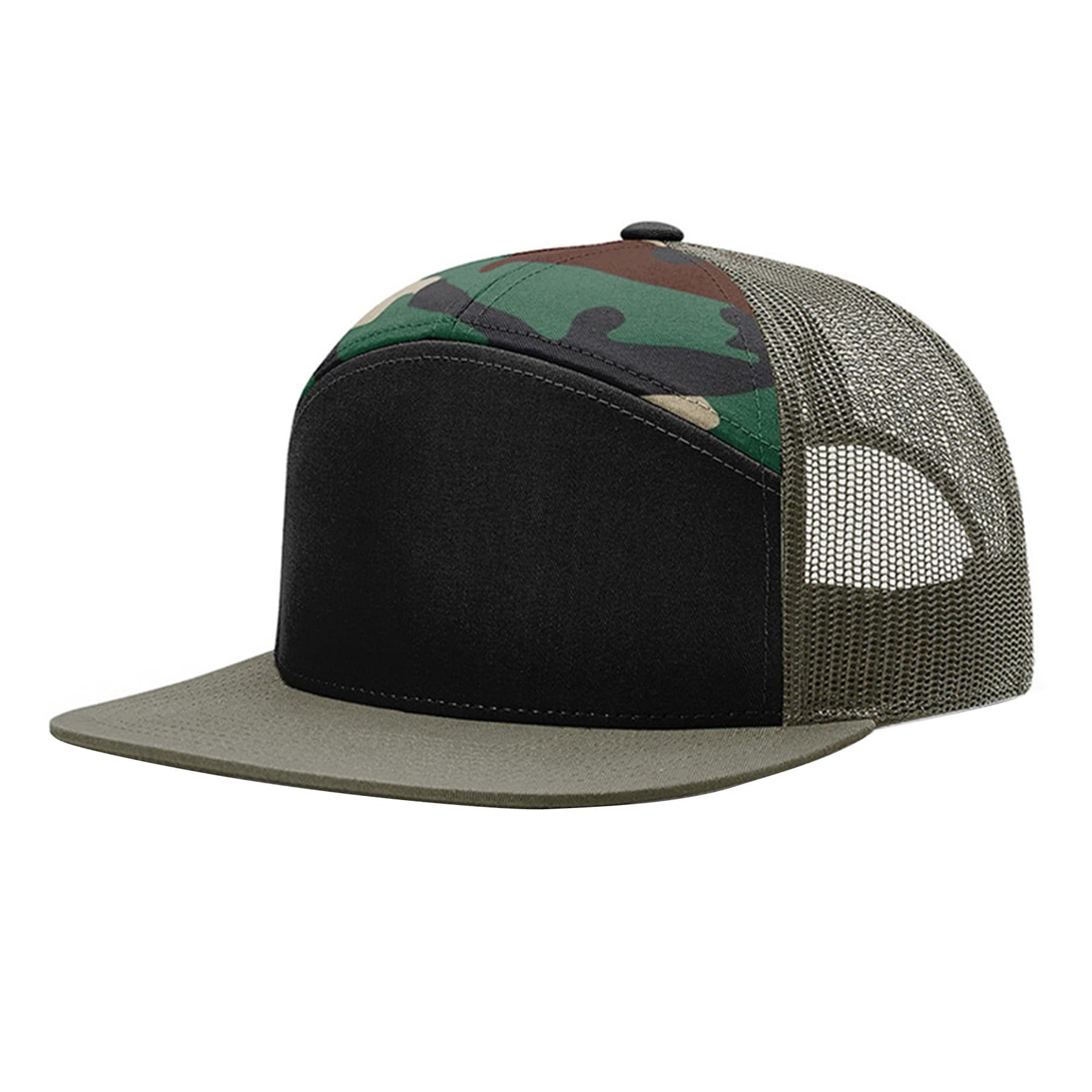 7 Panel Trucker Cap Hat thumbnail 5