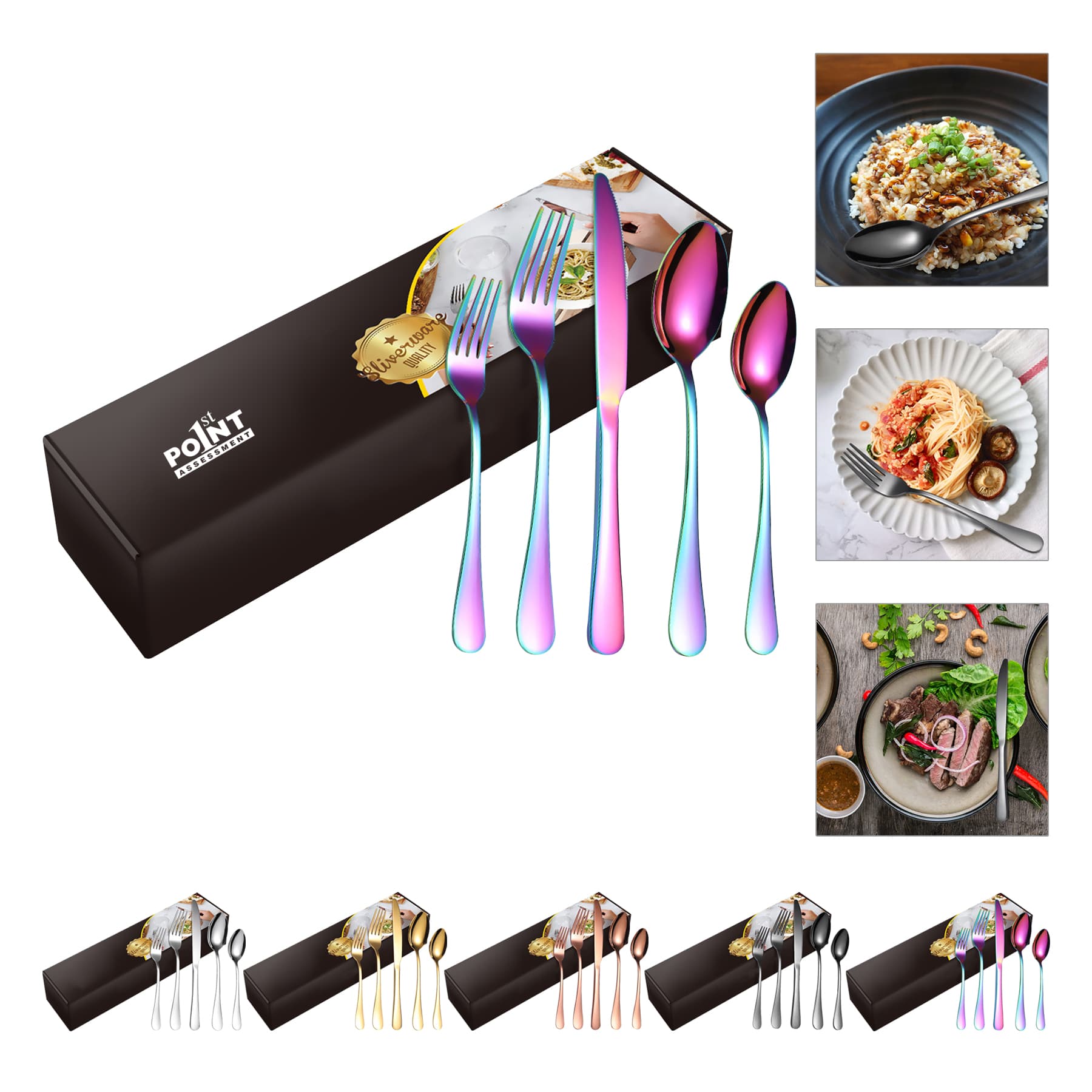 20 Piece Silverware Set Service for 4