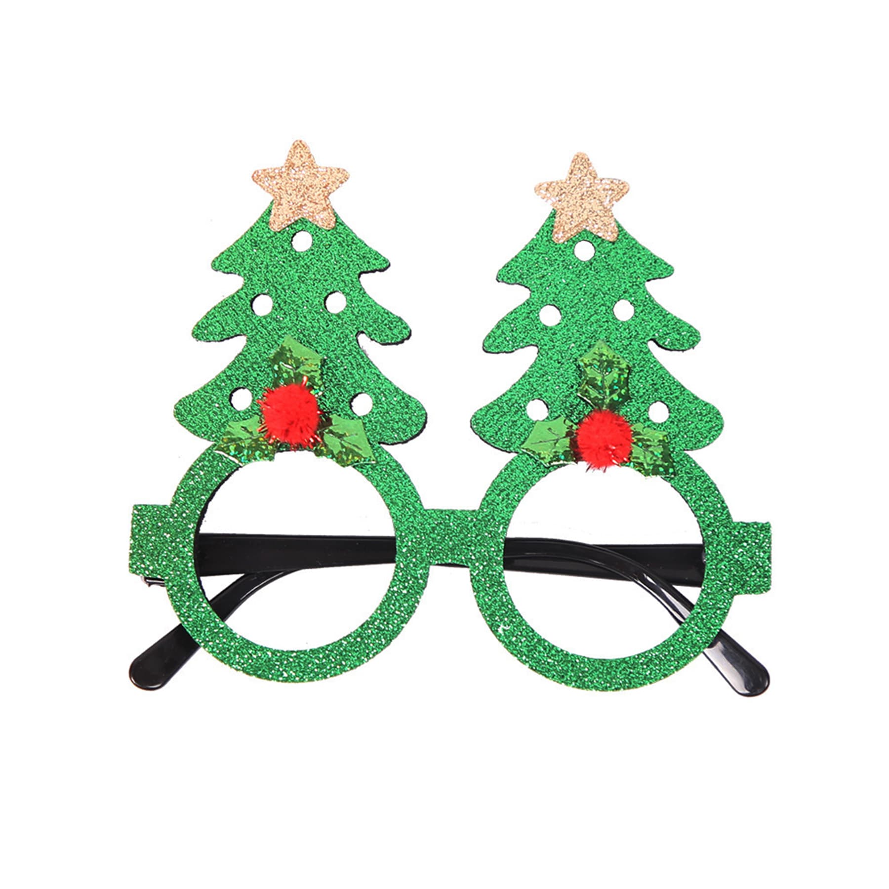 Christmas Decorated Plastic Glasses thumbnail 41