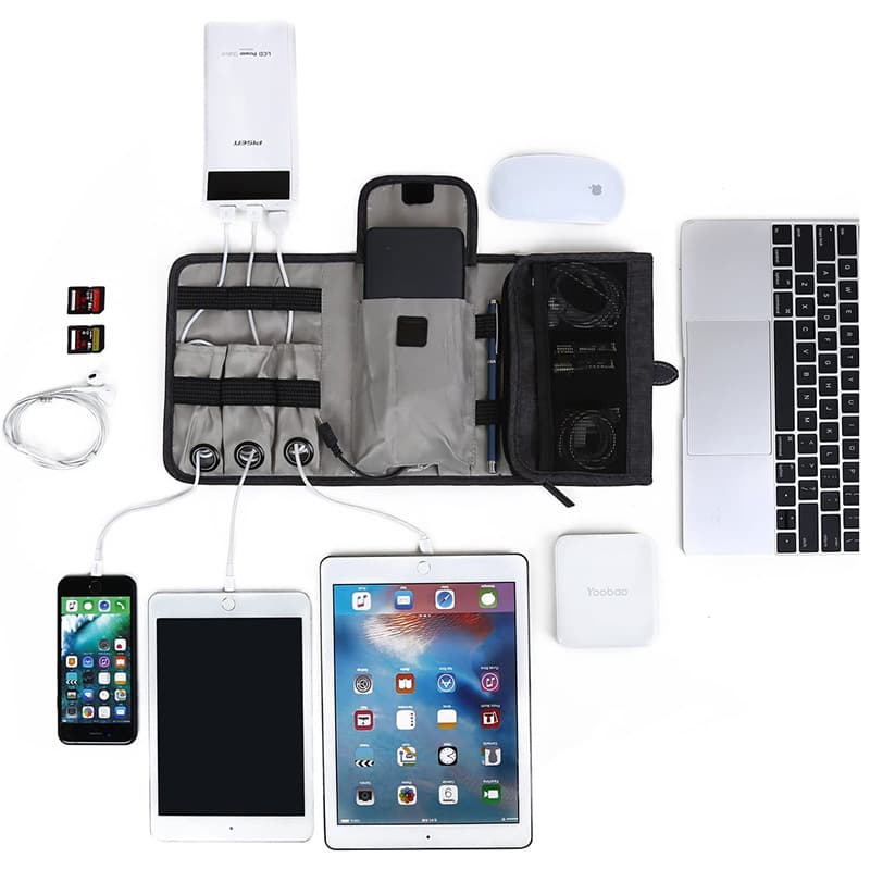 Custom Portable Compact Travel Electronics Organizer Bag thumbnail 4