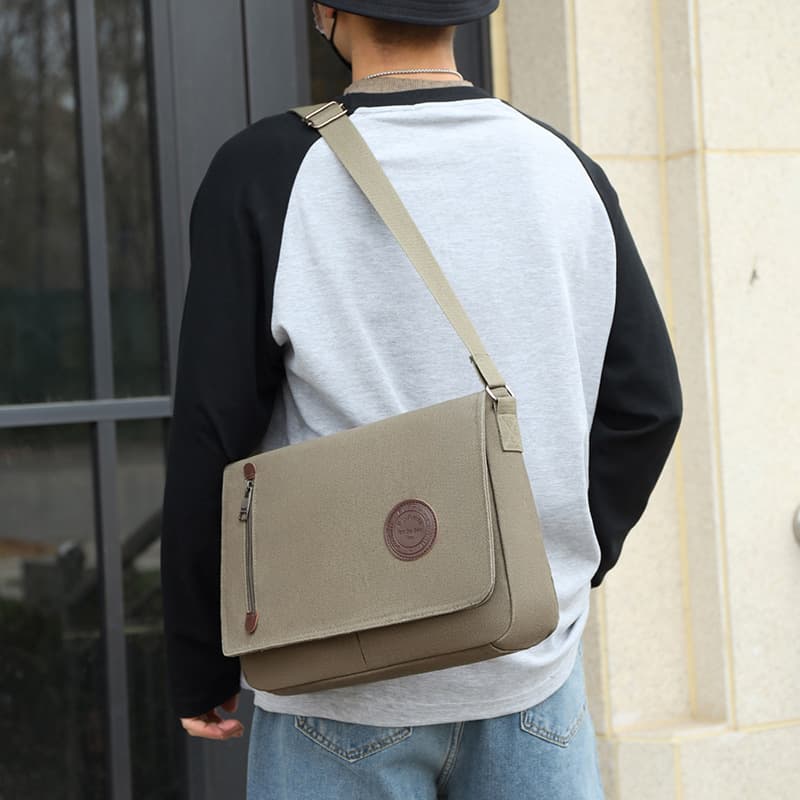 Vintage Canvas Satchel Messenger Bag thumbnail 6