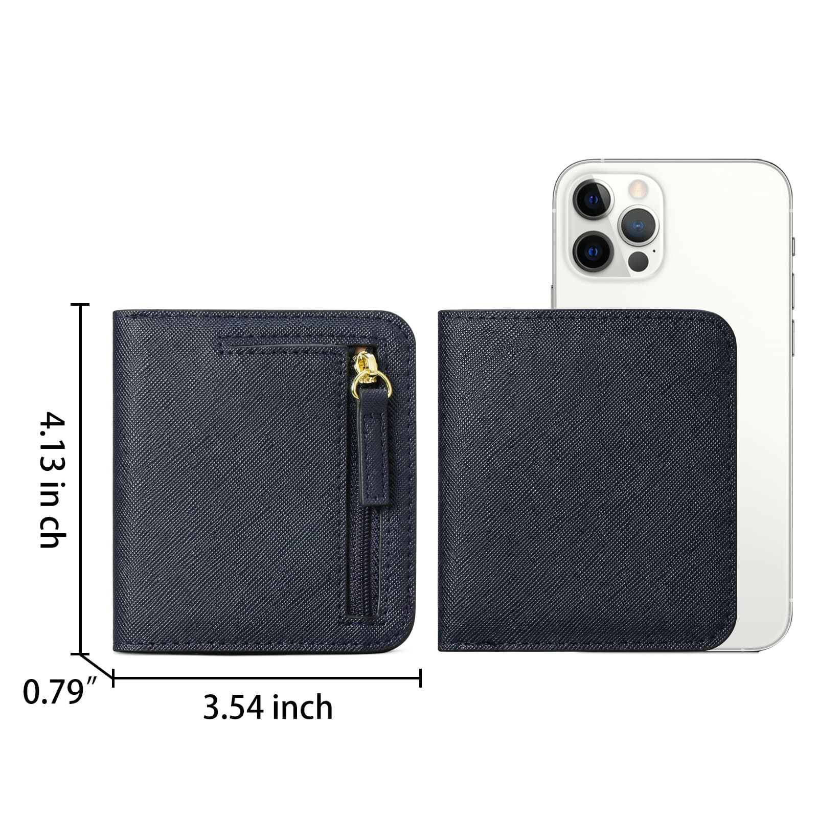 PU leather Coin Purse Wallet RFID Money Clip