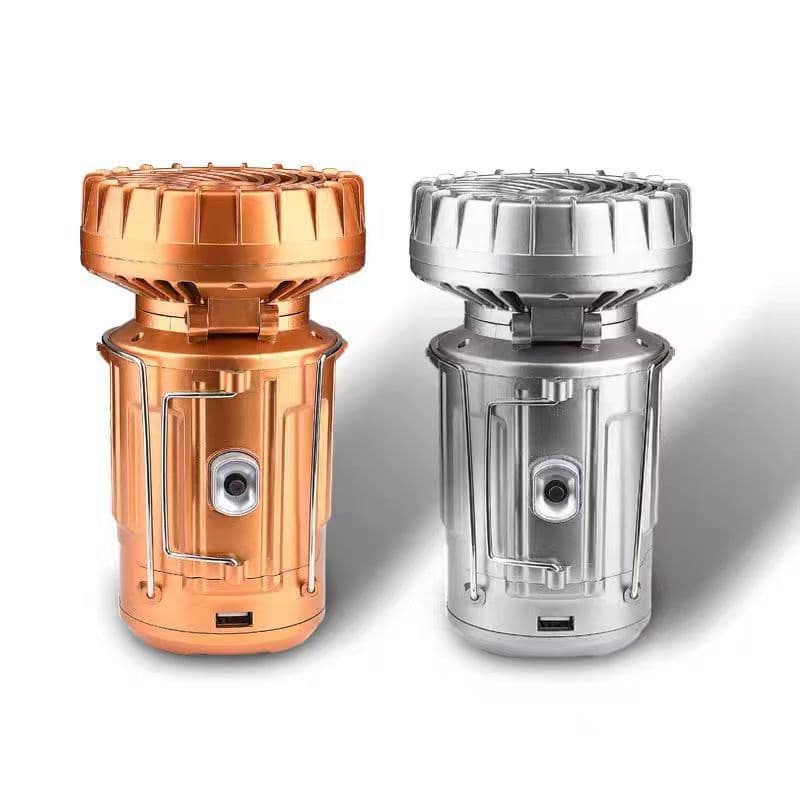 Solar Camping Lamps With Electric Fan thumbnail 3