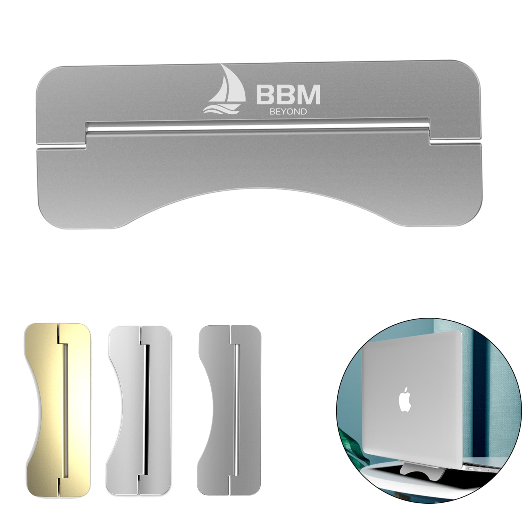 Aluminum Portable Foldable Laptop Support Stand thumbnail 2