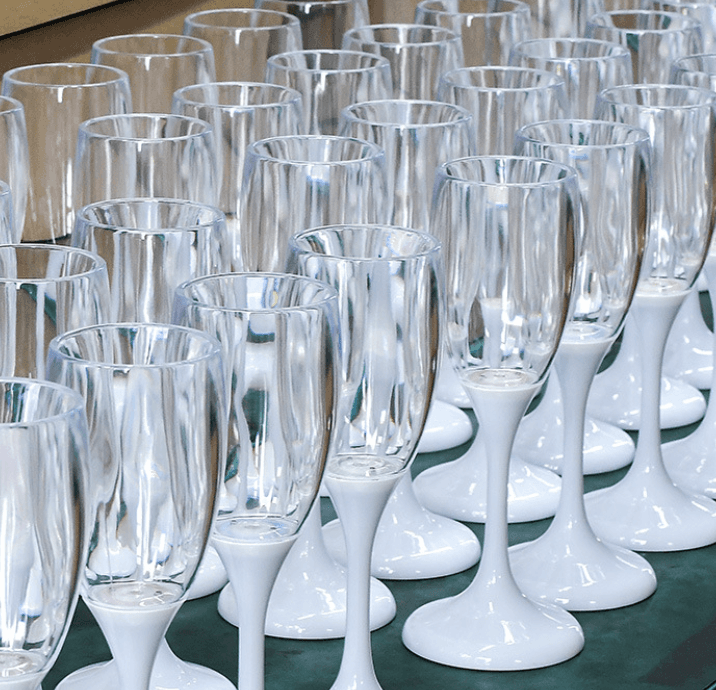 LED Wine Champagne Flute Glasses 4oz thumbnail 2