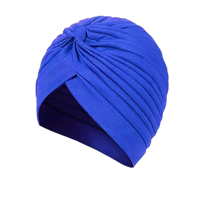 Stretch Turban Head Wrap Polyester Cap India thumbnail 2