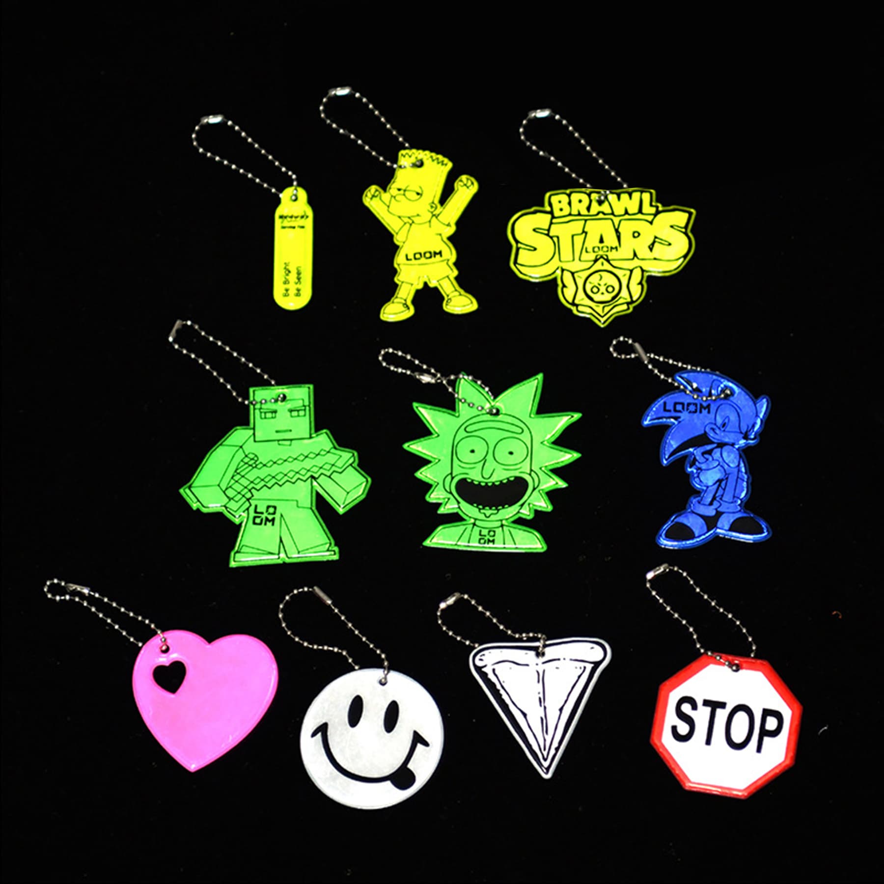 Pvc Custom Shape Reflective Pendant Keychain thumbnail 5