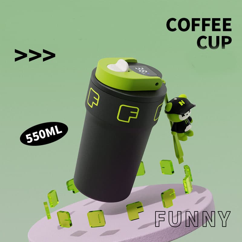 18.6 oz stylish stainless steel vacuum coffee cup thumbnail 8
