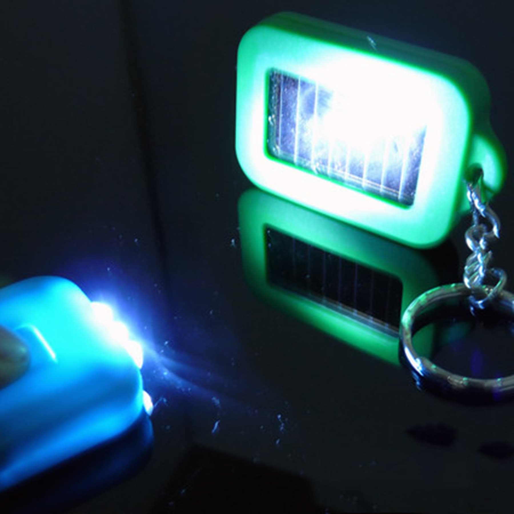 Solar Powered Led Flashlight Keychain thumbnail 7