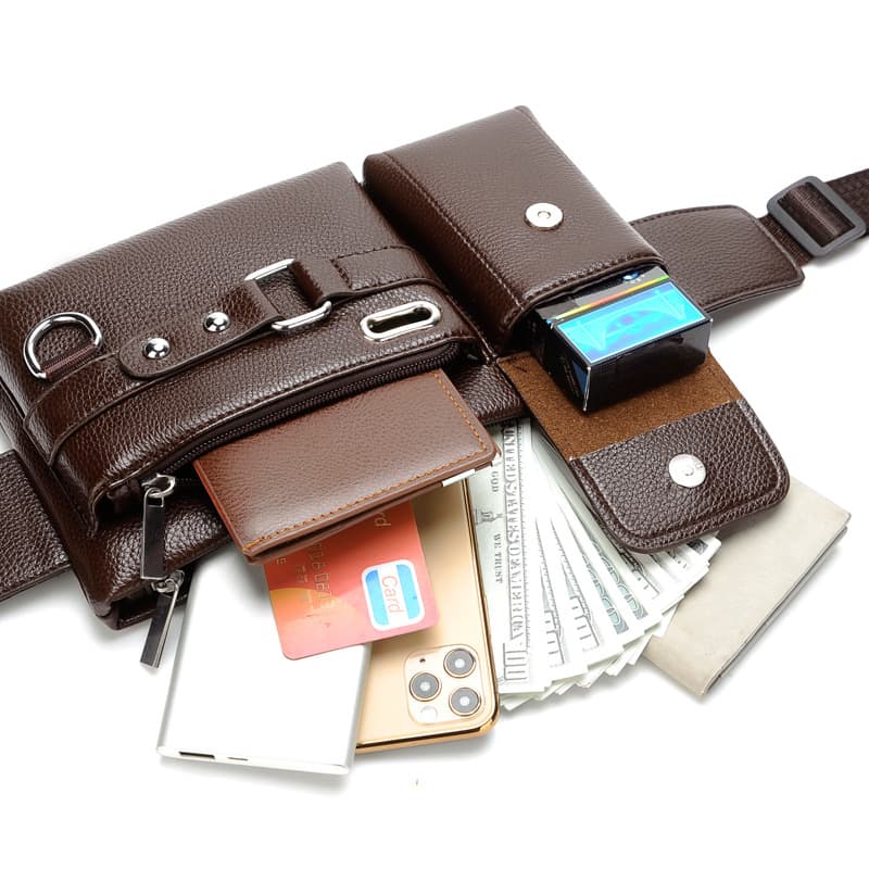 PU Leather Man’s Shoulder Bag thumbnail 2