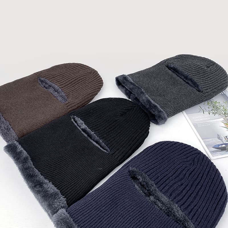 Warm Insulation One-Piece Knitted Hat thumbnail 8