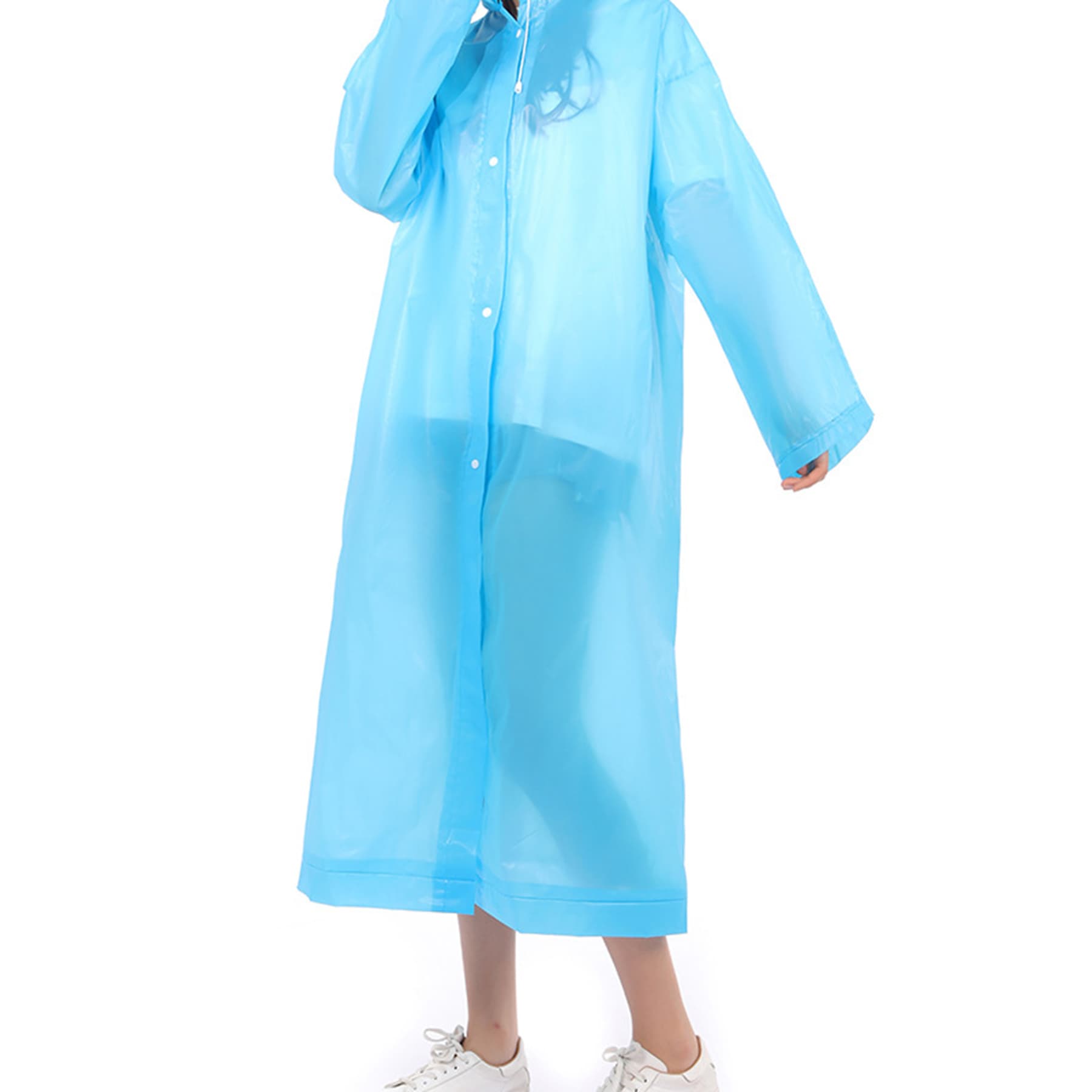 Transparent Reusable Rain Poncho thumbnail 3