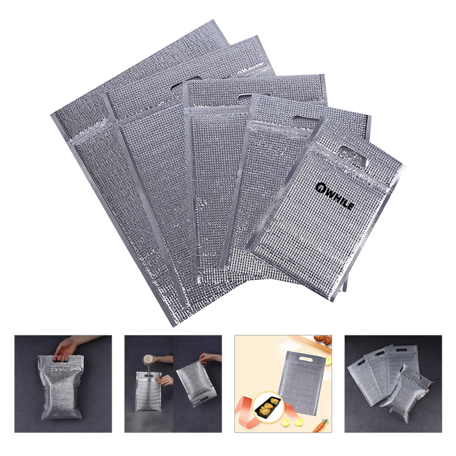 Disposable Cooler Bags with Zip Lock & Handle