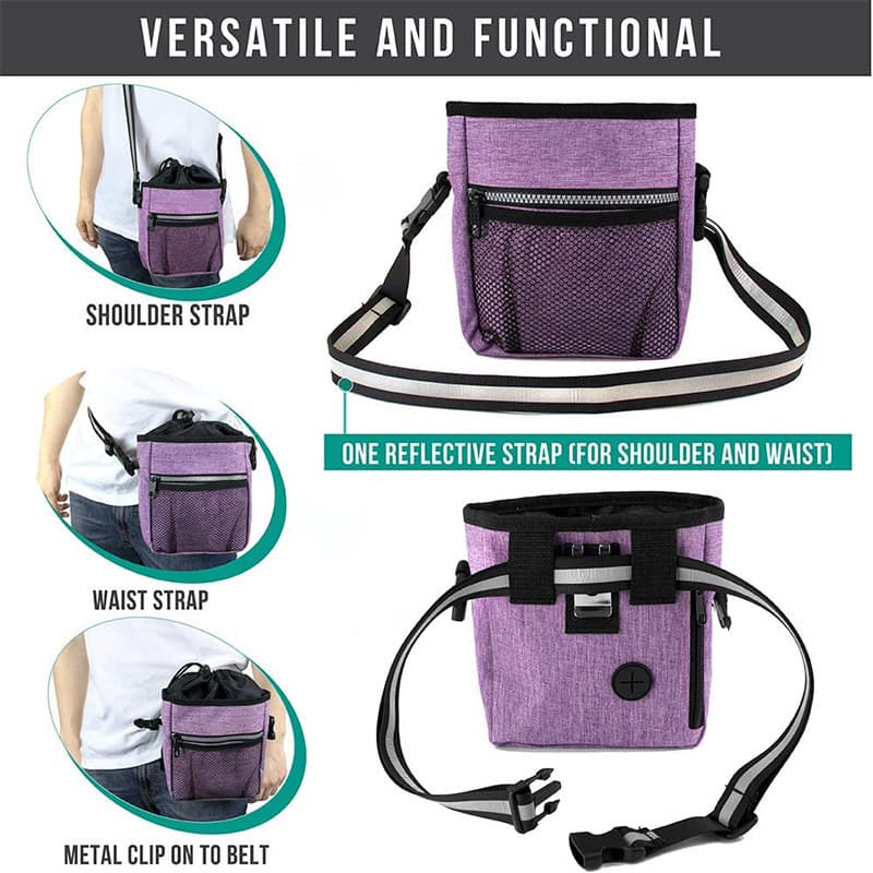 Dog Treat Training Pouch Built-in Poop Bag thumbnail 2