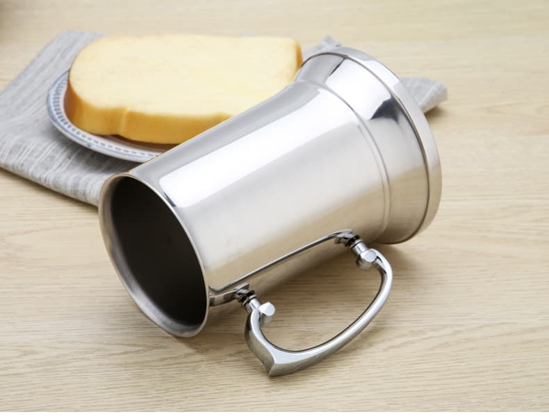 Stock 15oz Double Wall stainless steel Beer mug With Handle